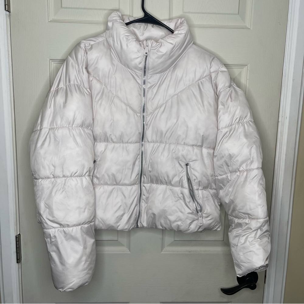 NVLT Cire Crop Padded Puffer Sz L